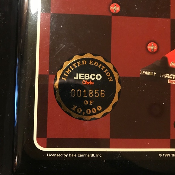 Limited Edition Dale Earnhardt Clock - Picture 4 of 7